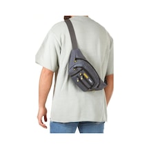 Newish Polo Erkek Çapraz Göğüs Bel Ve Omuz Çantası Gri
