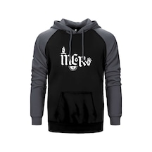 My Chemical Romance Eeturn Code Gri Renk Reglan Kol Kapşonlu Sweatshirt Gri