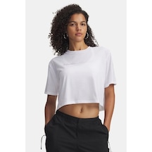 Under Armour Crop Kadın Tişört BEYAZ