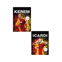 Futbol Kitapları Sahanın Yıldızları Kerem - İcardi Büyük Poster Sticker Futbolcu Kartı Hediyeli