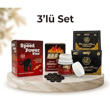 Speed Power Plus Macun 230 Gr + Pro-x Siberian Ginsengli Tablet + Wonderful Honey Ballı Bitkisel Karışım 3'lü Enerji Ve Seti