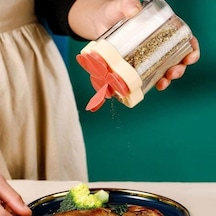 Pazly Gri Beşi Bir Arada Mutfak Baharat Kutusu, Tuz Tankı, Ev Baharat Tankı, Mutfak Malzemeleri Gri Gri