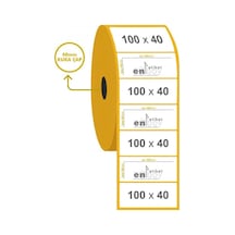 100MM X 40MM Termal Etiket 1000'Li 10 Rulo