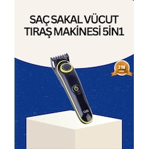 Ers Şarjlı Sessiz Çalışan Saç Ve Sakal Şekillendirici Profesyonel Erkek Tıraş Makinesi