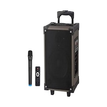 Lt-908 Süper Bass Şarjlı Mikrofonlu Hoparlör Karaoke Sistemi 40 Watt Taşınabilir Parti Box