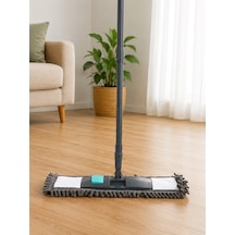 Mikrofiber Paspas Makarna Mop Seti Saplı Toz Ve Islak Zemin Temizleme Aparatıvıchy-7027 40cm