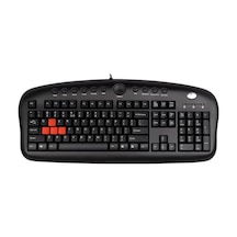A4Tech KB-28G Usb Kablolu Multimedya Q Klavye + Bilek Desteği