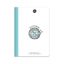 Hisli Şeyler A5 Renkli Sayfa Çizgili Defter - Işıldıyorum