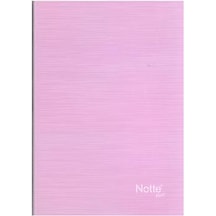 Notte Dikişli 120 Yaprak Kar.kap. Kareli A4 Def. Pastel Açık Lila