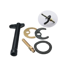 Lebıhmurah Bf276 M8 Lavabo Yıkayıcı Evye Monoblok Mikser Musluk Tespit Montaj Kiti Cıvata Mutfak Braketi Sarı - Siyah