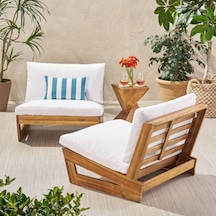 Conforlove Bahçe Balkon Kestane Ahşap 1 Adet Tekli Koltuk