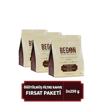 Begon Kahve Nord Kivu Filtre Kahve Öğütülmüş Fırsat Paketi 250g X 3 Adet Filtre