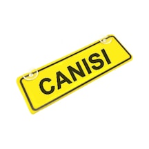 Canısı Sök-tak Pratik Yeni Nesil Sarı Dekor Plaka