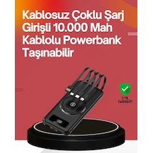 22.5w Hızlı + 15w Kablosuz Şarj Akıllı Powerbank İle Her An Enerji Renkli