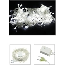 50 Ledli 5 Metre Üç Renk 8 Farklı Fonksiyonlu Fişli Led, Dekor Lambası - Beyaz