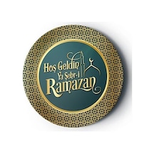 Benim Marifetlerim Hoşgeldin Ramazan Karton Tabak 8 Adet Çok Renkli