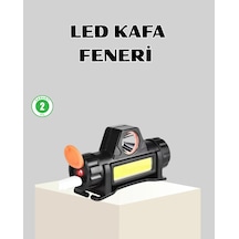 Kamp Ve Doğa İçin Şarjlı Led Baş Feneri Mıknatıslı, Su Geçirmez Diğer
