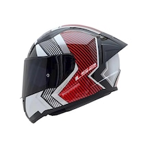 Ls2 Rapid 2 Extra Race Full Face Motosiklet Kaskı Yarış Spoiler + Şeffaf + Gökkuşağı Vizörlü