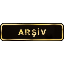 Abs Lüx Çift Katlı Yönlendirme Levhası Siyah-Altın Arşiv
