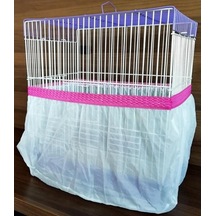 Fizzy Kuş Kafes Tülü 68 x 29 x 29 CM Fuşya