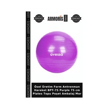 Özel Üretim Form Antrenman Hareket Bpt-75 Purple 75 Cm Plates Topu Poşet Ambalaj Mor