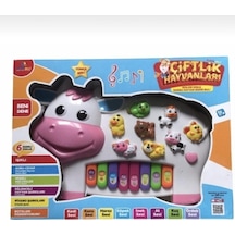Can Ali Toys Rengarenk Pilli Işıklı Şarkılı Soru Cevaplı Türkçe Hayvan Sesli Çiftlik Hayvanlı Inek