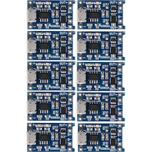 Tp4056 10 Adet Korumalı 1A Lipo - Li Ion Pil Şarj Devresi 3,7V Mi
