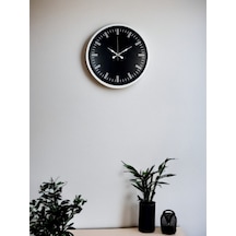 Beyaz 36 Cm Modern Duvar Saati Çok Renkli