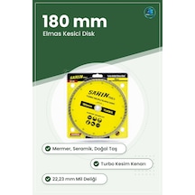 Turbo Elmas Daire Testere Bıçakları 180 Mm Delikli Mermer Seramik