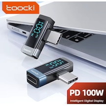 Toocki 100w Pd Type-c To Type-c Dönüştürücü Adaptör Telefon Macbo