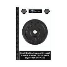 Özel Üretim Sporcu Bireysel Günlük Cosfer Csf-0.5kgs Siyah Döküm Plaka
