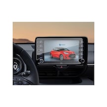 Toyota Yaris Uyumlu 8 İnç Multimedya Araç Ekran Koruyucu Navigasyon 9h Nano Kırılmaz Şeffaf