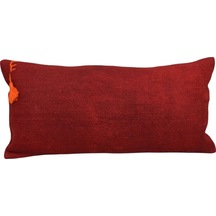 Zehra Abla Halı Yeni El Dokuma Dekoratif Lumbar Kilim Kırlent Yastık Kılıfı 6646 Çok Renkli