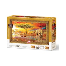 Art Puzzle Savana'nın Kralları 1000 Parça Çerçeveli Puzzle