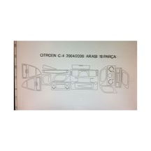 Cıtroen C4 2004-2008 18 Parça Torpido Kaplama Renk Ceviz