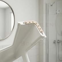 Küçük Boy Kaymaz Tabanlı Ev Ofis Taburesi - 120 Kg Taşıma Kapasiteli Kaymaz Banyo Taburesi - Çocuk Taburesi - 31x35x35 Cm Turuncu Açık Bej