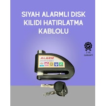 Mey İthalat Yüksek Sesli 110db Çelik Disk Kilidi Su Geçirmez
