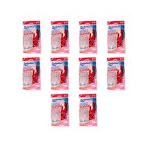 Dolphin Lateks Bulaşık Temizlik Eldiveni - Kırmızı - Xl - No : 10 - 10 Çift - Paket