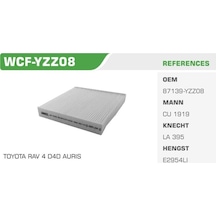 WINKEL WCF-YZZ08 Polen Filtresi Corolla Uyumlu 07-11 Auris 07-11 Yaris 06-11 Rav4 06-11 LandCruiser 08- Hilux 08- / Range Rover 12-