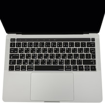 Arapça Klavye Macbook Pro Kılıfı A1706 A1989 A2159 A1707 A1990 Uk Enter İle Uyumlu Siyah