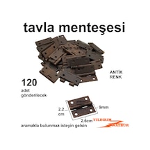 Yıldırımnalburiye Tavla Menteşesi Eskitme Renk Mini Boy 2.6Cm Kutu Aksesuar Menteşe