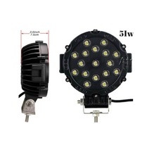 Off Road 51watt 17 Led Sis Lambası Max Güçlü Işık Siyah Gövde