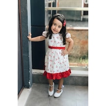 Yazlık Elbise Kısa Kollu Kız Çocuk Elbise Bebek Giyim Kız Bebek Elbise Elbcckdsn 001