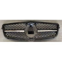 Mercedes W204 C63 Amg Ön Panjur Izgara Seti Siyah Gri 2008 - 2014 Arası Uyumlu