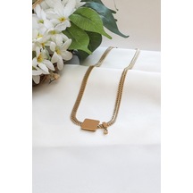 Özel Plaka Model Trend Çelik Kolye Çok Renkli