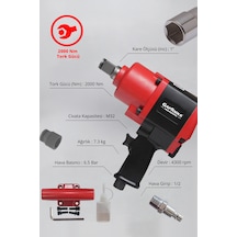 Gaptools Professıonal 1 Havalı Kısa Tip Somun Sökme Gp-101