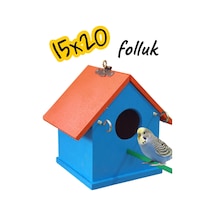 Değerli Hobi Ahşap Folluk Yuvalık Kuş Evi Muhabbet Kuşu