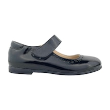 Retro Çocuk Okul Ayakkabısı Siyah Rugan Siyah Rugan