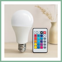 Bşkvirgo Kumandalı Rgb Led Ampul 15w 90w Eşdeğer E27 1100lm 15000 Saat Bsk2026 Standart