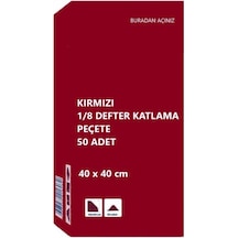 Omnisoft 40x40 cm 1/8 Defter Katlama Servis Peçetesi 50 Adet Kırm